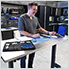 56-Inch Manual Adjustable Stainless Steel Worktable