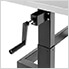 56-Inch Manual Adjustable Stainless Steel Worktable with Drawer