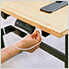 56-Inch Electric Adjustable Bamboo Worktable