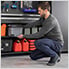 PRO Series Grey 78-Inch Workstation with Stainless Top and 30 Piece Accessory Kit