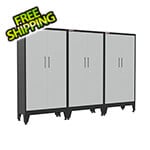 Armadillo Tough Grey Gear Locker Tall Cabinet (3-Pack)