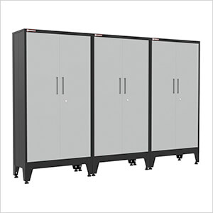 Grey Gear Locker Tall Cabinet (3-Pack)