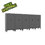 Armadillo Tough Black Gear Locker Tall Cabinet (5-Pack)