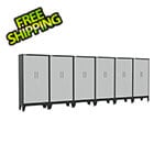 Armadillo Tough Grey Gear Locker Tall Cabinet (6-Pack)