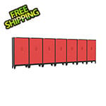 Armadillo Tough Red Gear Locker Tall Cabinet (7-Pack)