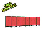 Armadillo Tough Red Gear Locker Tall Cabinet (8-Pack)
