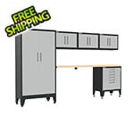 Armadillo Tough Grey 6-Piece Garage Cabinet Set with Levelers