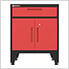 Red 7-Piece Garage Cabinet Set with Levelers