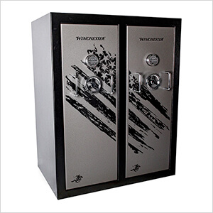 Defender Double Door Gun Safe (Black and Slate)