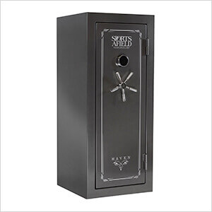 Haven 24-Gun Safe with Electronic Lock (Metal Grey)