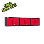 Armadillo Tough Red Wall Cabinet (3-Pack)