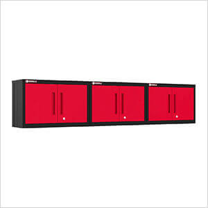 Red Wall Cabinet (3-Pack)