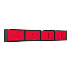 Red Wall Cabinet (4-Pack)