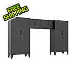 Armadillo Tough Black 4-Piece Garage Cabinet System with Levelers