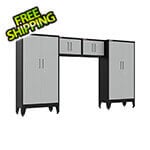 Armadillo Tough Grey 4-Piece Garage Cabinet System with Levelers