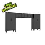 Armadillo Tough Black 5-Piece Garage Cabinet System with Levelers