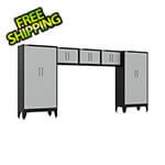 Armadillo Tough Grey 5-Piece Garage Cabinet System with Levelers