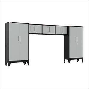 Grey 5-Piece Garage Cabinet System with Levelers