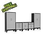 Armadillo Tough Grey 5-Piece Garage Cabinet System with Levelers