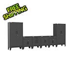 Armadillo Tough Black 6-Piece Garage Cabinet System with Levelers