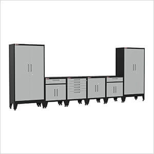 Grey 6-Piece Garage Cabinet System with Levelers