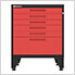 Red 8-Piece Garage Cabinet System with Levelers