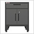 Black 4-Piece Garage Cabinet Kit with Levelers and Casters