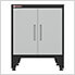 Grey 4-Piece Garage Cabinet Kit with Levelers and Casters