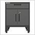 Black 6-Piece Garage Cabinet Kit with Levelers and Casters