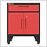 Red 4-Piece Garage Cabinet System with Levelers