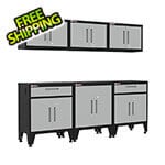 Armadillo Tough Grey 6-Piece Garage Cabinet System with Levelers
