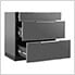 Aluminum Slate 4-Piece Outdoor Kitchen Set with 40-Inch Natural Gas Platinum Grill