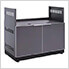 Aluminum Slate 4-Piece Outdoor Kitchen Set with 40-Inch Natural Gas Platinum Grill