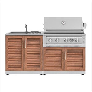 Grove 3-Piece Outdoor Kitchen Set with 36-Inch Natural Gas Platinum Grill