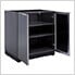 Aluminum Slate 4-Piece Outdoor Kitchen Set with 40-Inch Natural Gas Platinum Grill