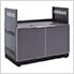 Aluminum Slate 4-Piece Outdoor Kitchen Set with 40-Inch Natural Gas Platinum Grill