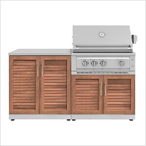 Grove 4-Piece Outdoor Kitchen Set with 33-Inch Natural Gas Platinum Grill