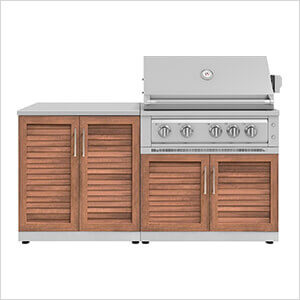 Grove 4-Piece Outdoor Kitchen Set with 36-Inch Liquid Propane Platinum Grill
