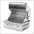 Aluminum Slate 4-Piece Outdoor Kitchen Set with 33-Inch Liquid Propane Platinum Grill