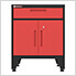 Red 4-Piece Garage Cabinet Set with Levelers