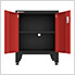 Red 7-Piece Garage Cabinet Set with Levelers