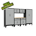 Armadillo Tough Grey 7-Piece Garage Cabinet Set with Levelers