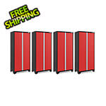 NewAge Garage Cabinets 4 x BOLD Series 36" Red Locker