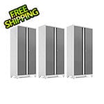 NewAge Garage Cabinets 3 x BOLD Series 36-Inch Platinum Locker