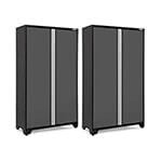 NewAge Garage Cabinets 2 x BOLD Series 48-Inch Grey Locker