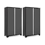 NewAge Garage Cabinets 2 x BOLD Series 48-Inch Grey Locker