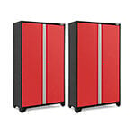 NewAge Garage Cabinets 2 x BOLD Series 48-Inch Red Locker