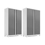 NewAge Garage Cabinets 2 x BOLD Series 48-Inch Platinum Locker