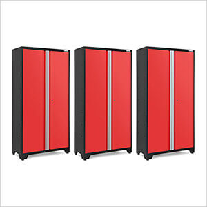 3 x BOLD Series Red 42-Inch RTA Locker