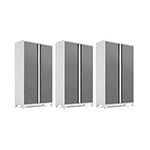 NewAge Garage Cabinets 3 x BOLD Series Platinum 42-Inch RTA Locker